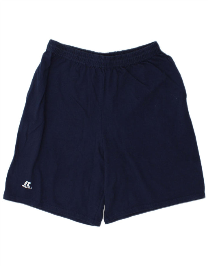 RUSSELL ATHLETIC Herren-Sportshorts, mittelmarineblaue Baumwolle