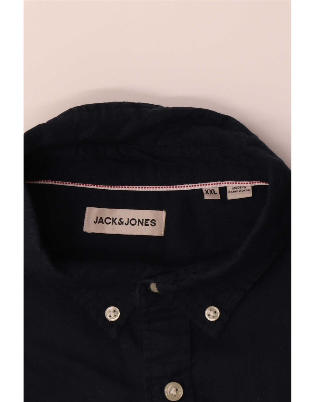 Jack & Jones Herrenhemd 2XL Marineblau aus Baumwolle