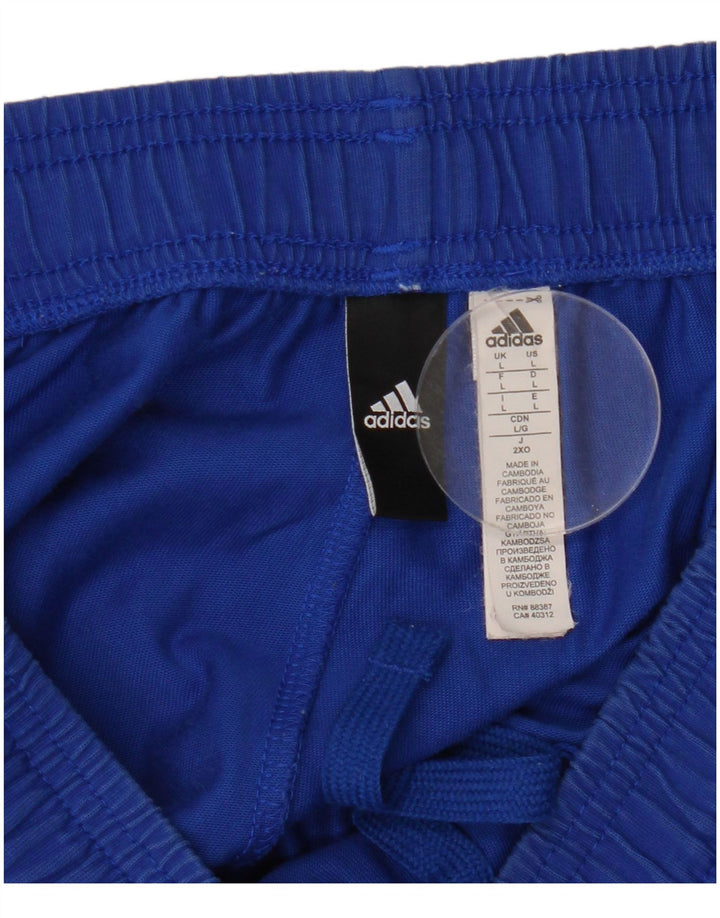 Adidas Herren-Trainingshose, große blaue Baumwolle