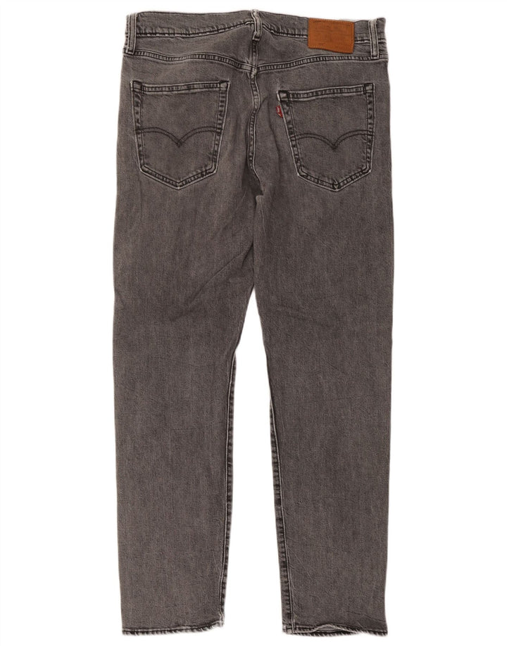 Levi's Herren 502 Tapered Jeans W34 L32 Graue Baumwolle
