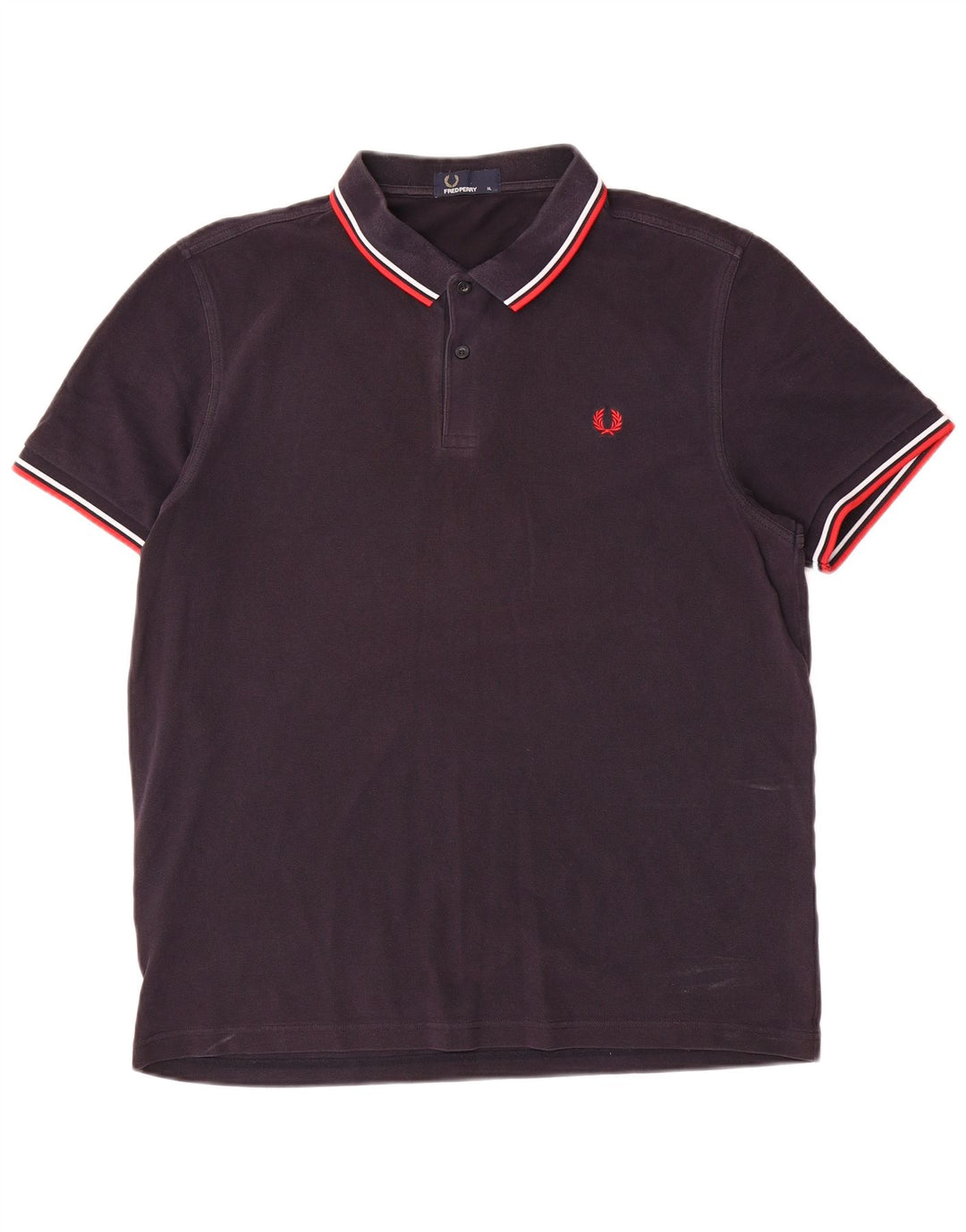 Fred Perry Herren Poloshirt XL Marineblau Baumwolle