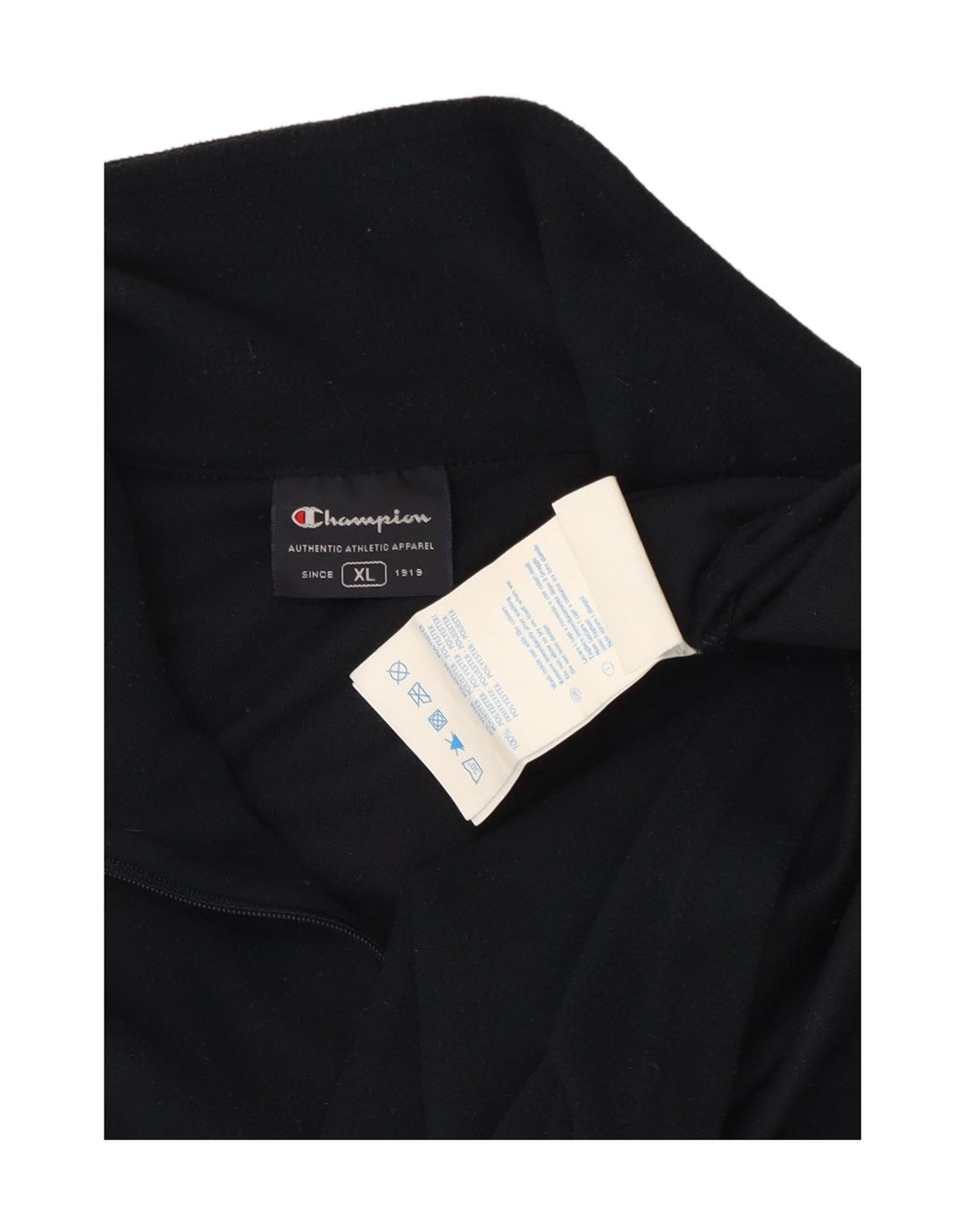 CHAMPION Herren-Fleecepullover mit Reißverschluss, XL, Marineblau, Polyester