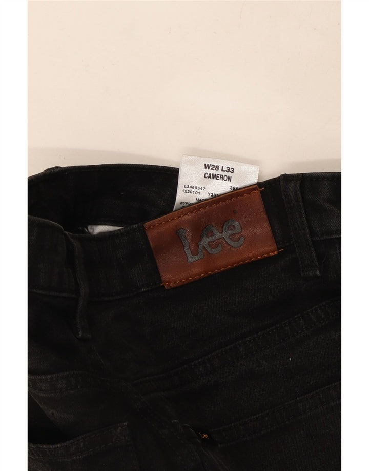 LEE Damen Cameron Bootcut Jeans W28 L33 Schwarze Baumwolle
