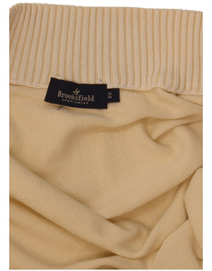Brooksfield Herren-Cardigan mit Grafik, IT 50, Mittelbeige