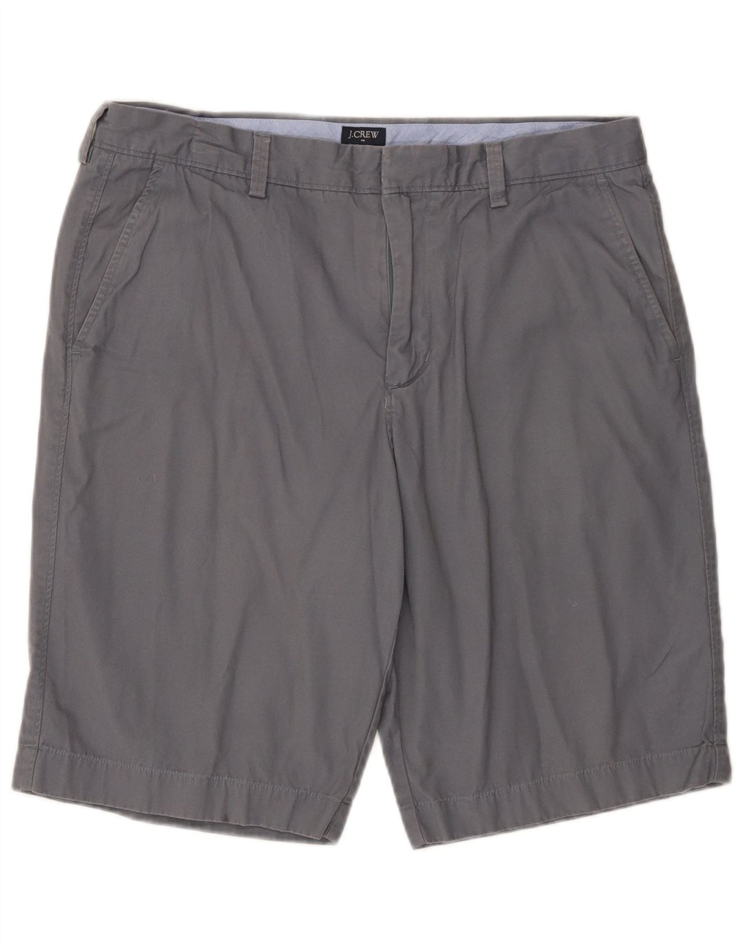 J. CREW Herren Rivington Chino Shorts W34 Large Grau Baumwolle