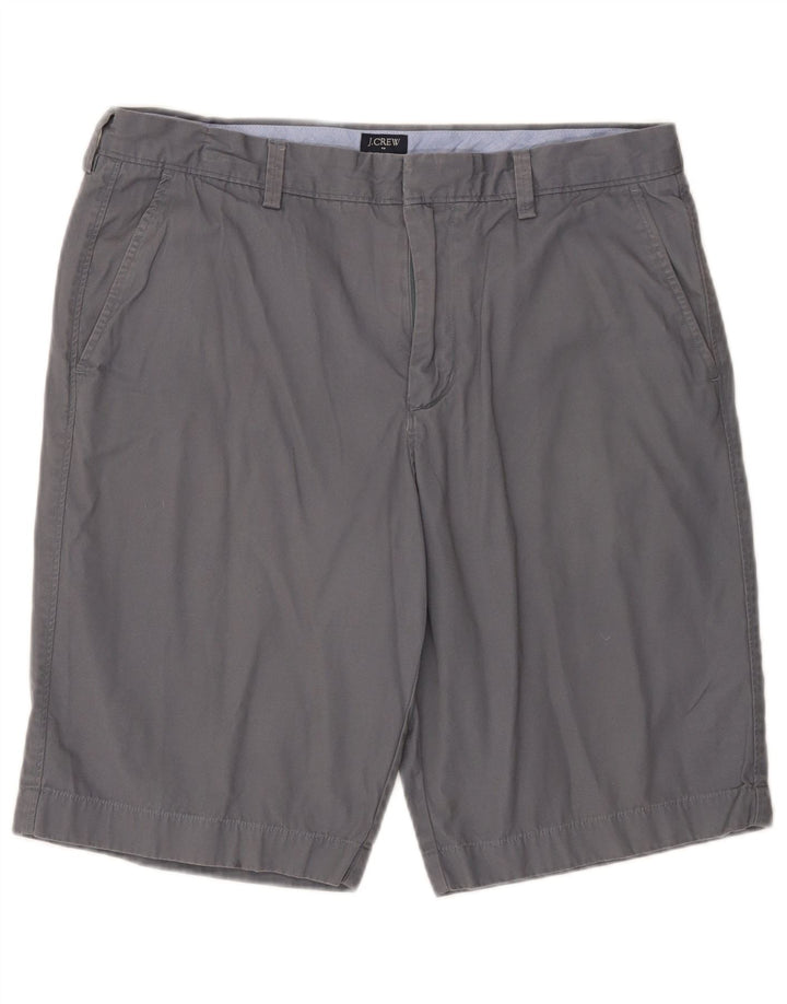J. CREW Herren Rivington Chino Shorts W34 Large Grau Baumwolle