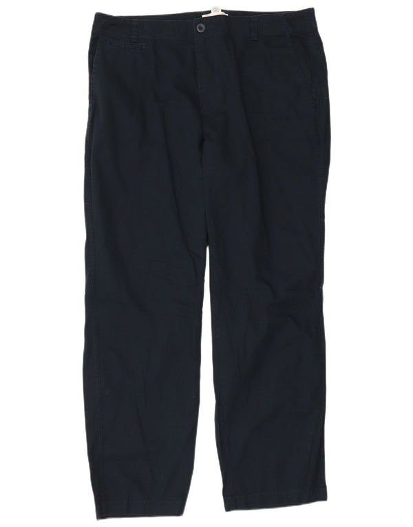 CALVIN KLEIN Herren gerade Chinohose W36 L30 Marineblaue Baumwolle