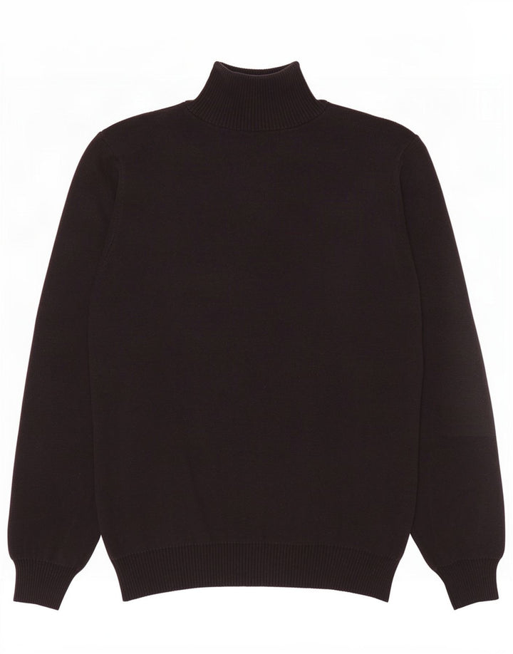 U.S. Polo Assn. Herren-Pullover mit Reißverschluss am Hals, Mittelschwarz, Farbblock