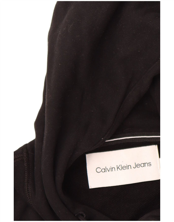 CALVIN KLEIN JEANS Herren-Kapuzenpullover mit Grafik, mittelschwarz, Baumwolle