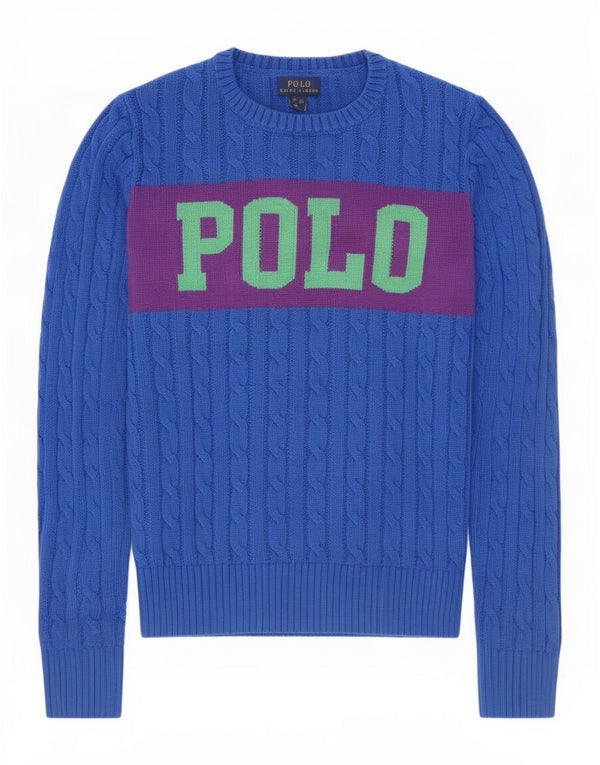 Polo Ralph Lauren Jungen-Pullover mit U-Boot-Ausschnitt, 15–16 Jahre, XL, Blau