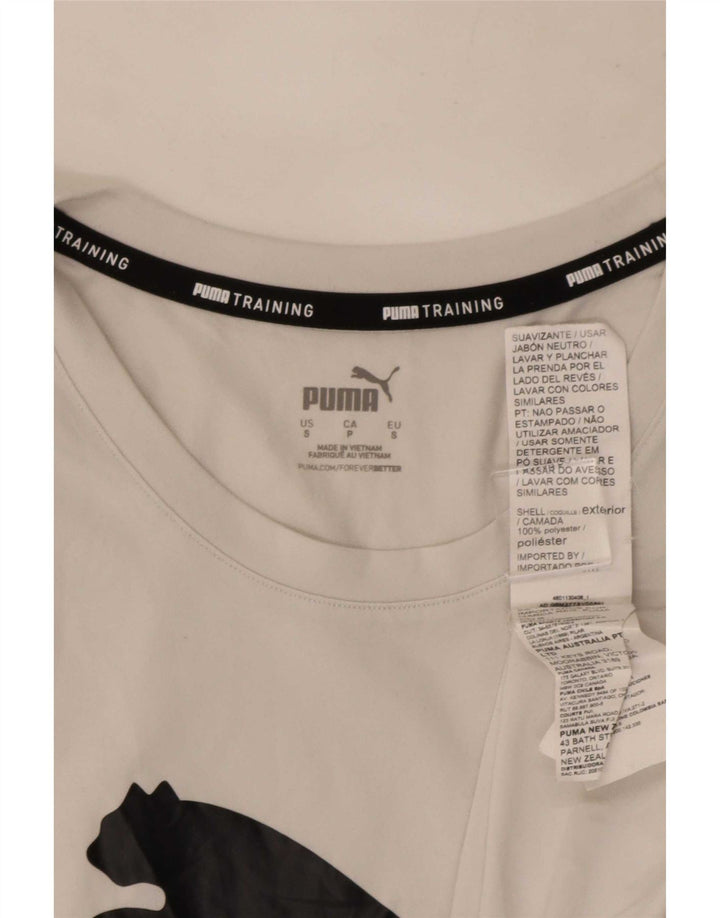 Puma Herren Grafik-Weste Top Small Weiß Polyester