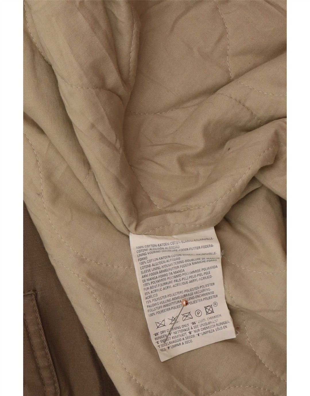 Levi's Herren-Parka mit Kapuze, UK 40, Größe L, Beige, Baumwolle