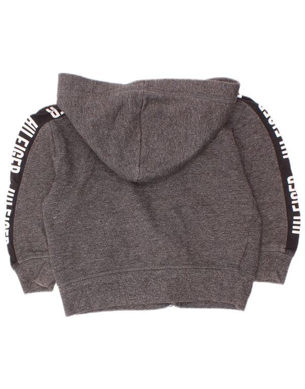Tommy Hilfiger Kapuzenpullover mit grafischem Reißverschluss für Jungen, 2–3 Jahre, Grau, Farbblock