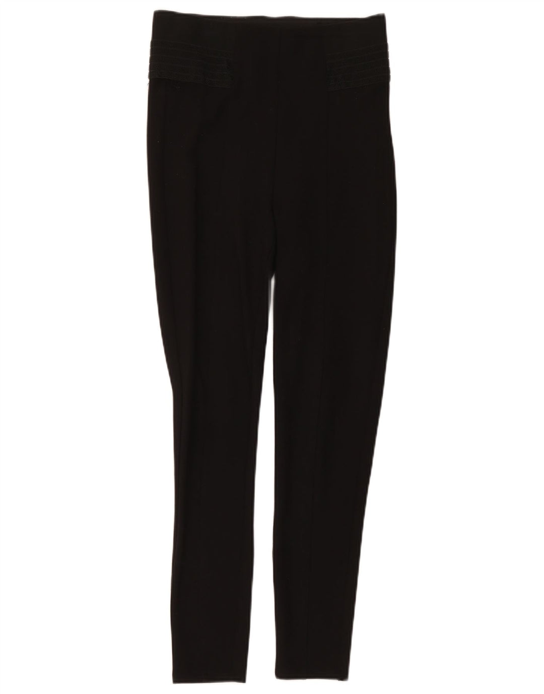 Zara Damen Leggings UK 12 Medium Schwarz Polyester