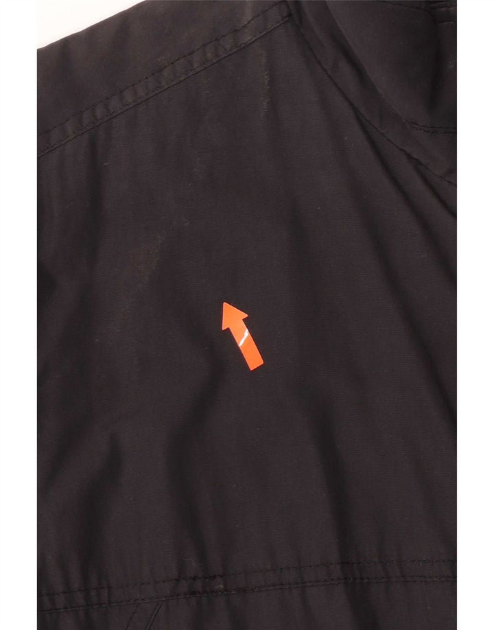Pickwick Herren gepolsterte Bomberjacke UK 38 Mittelschwarze Baumwolle