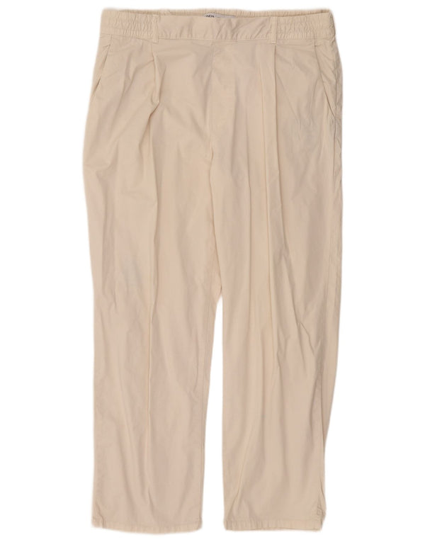 Gerade Chino-Hose für Herren von Zara, XL, W34, L29, weiße Baumwolle