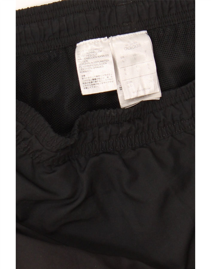 ADIDAS Herren-Trainingsanzug mit Grafik, Jogginghose, Größe L, Schwarz, Polyester