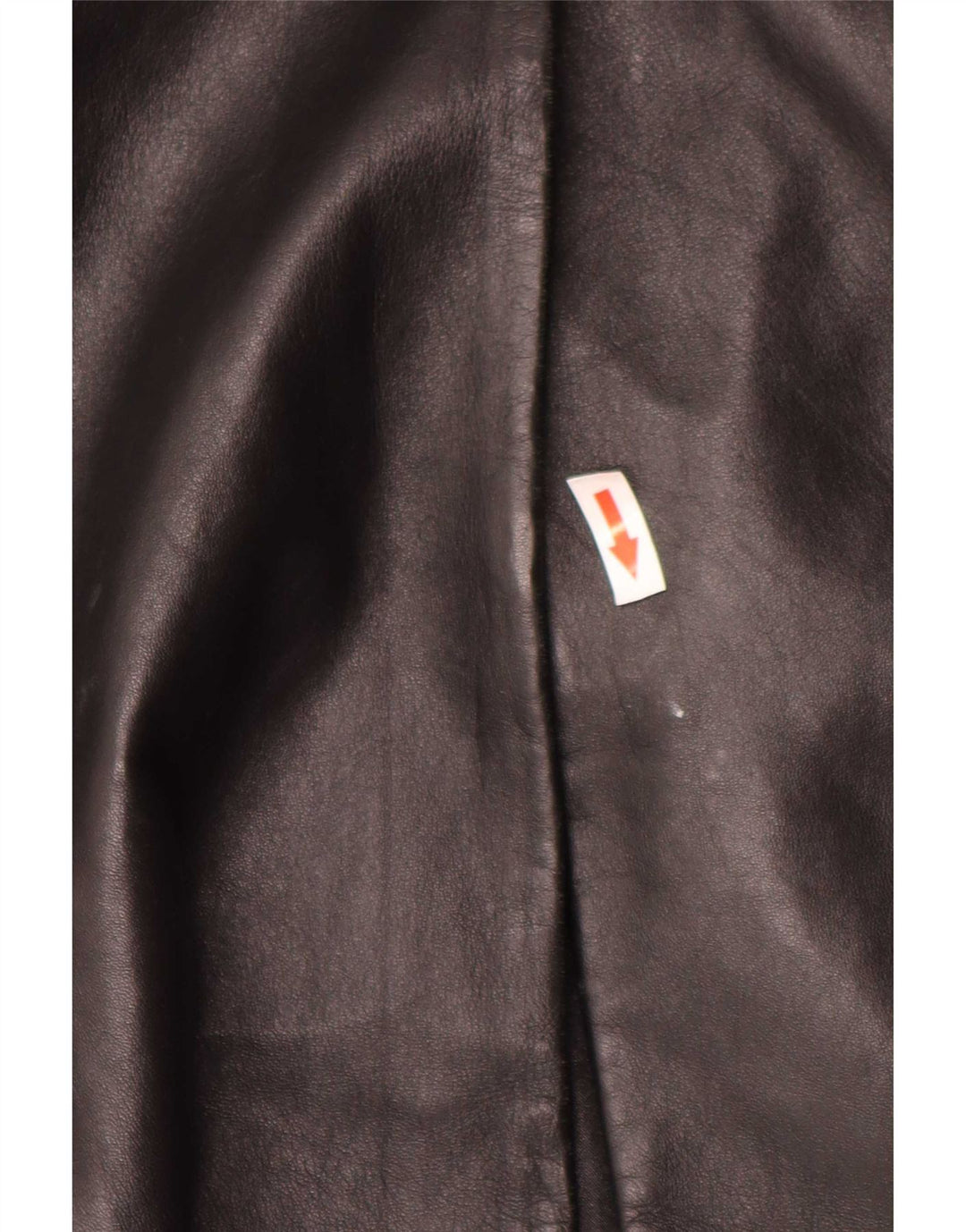Stefanel Damen Ledermantel IT 40 Small Schwarz
