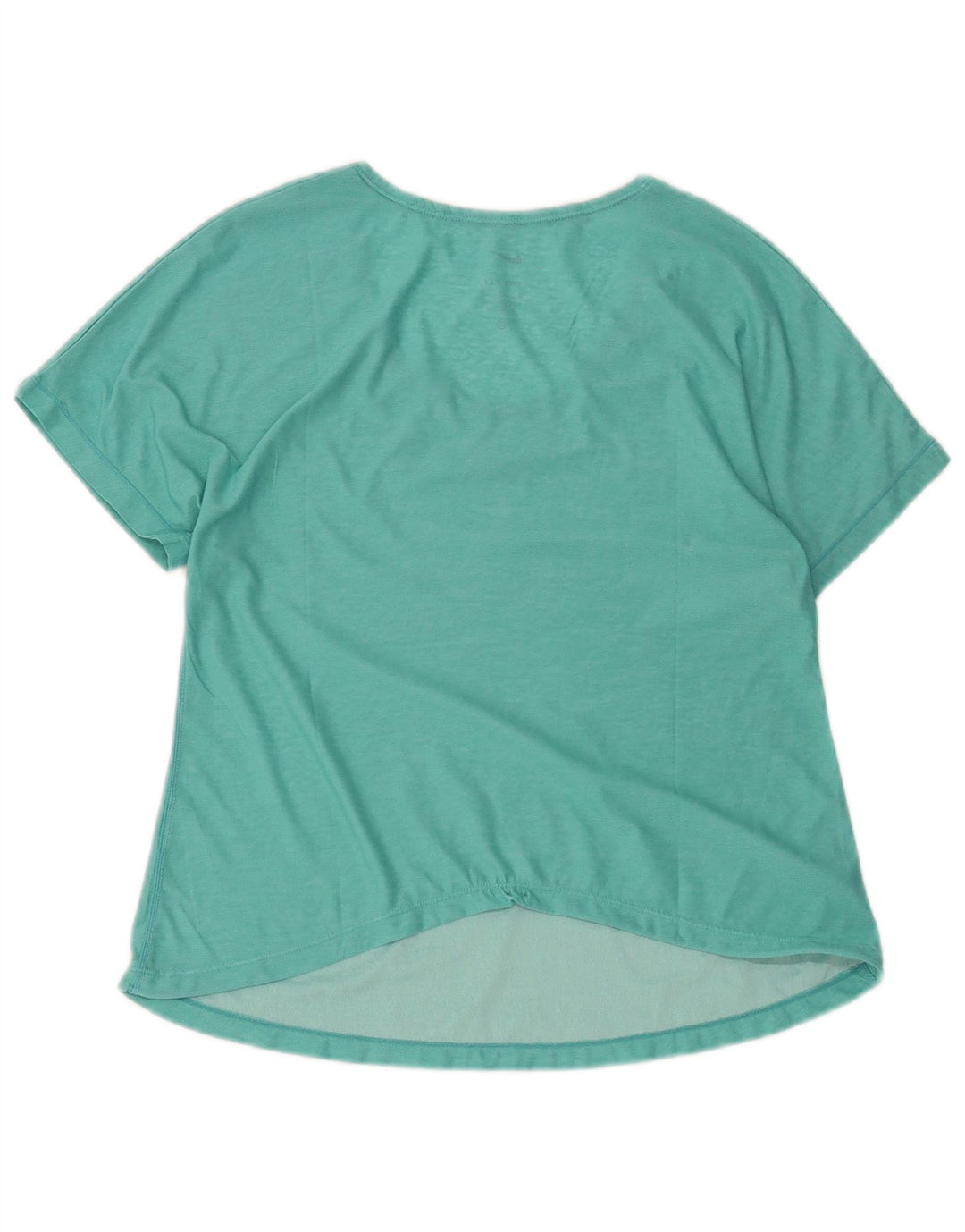 Nike Damen Dri Fit T-Shirt Top UK 14 Mittelblau