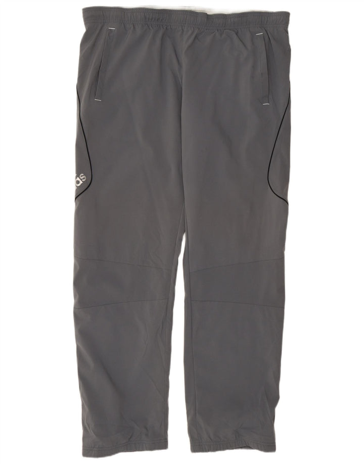 ADIDAS Herren-Trainingshose mit Grafik, groß, grau, Polyester