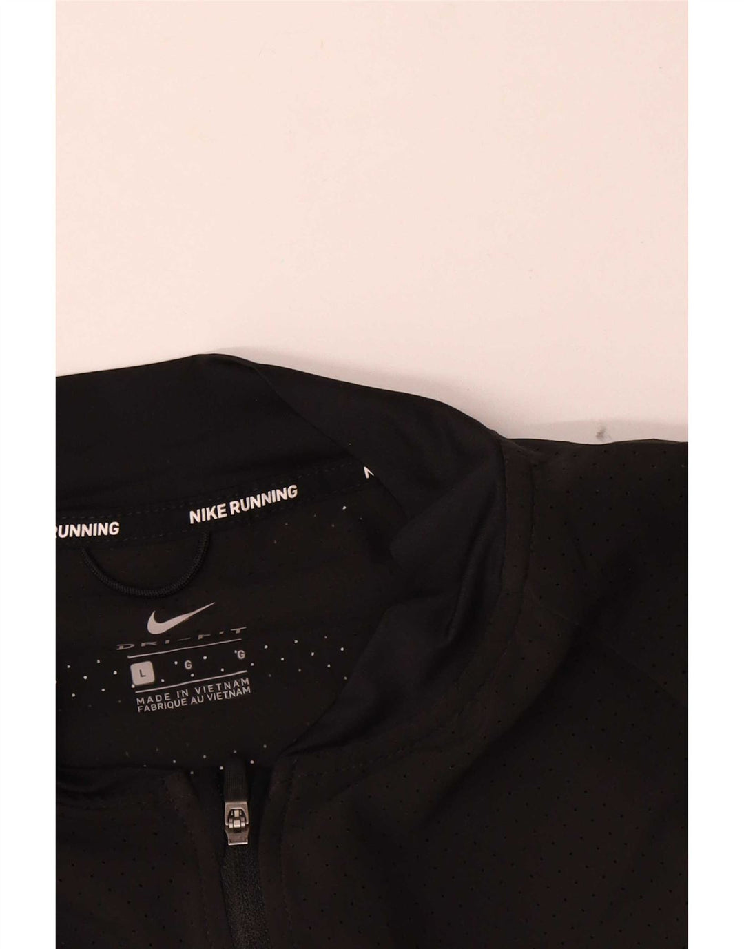 Nike Damen Running Crop Trainingsanzug Top Jacke UK 16 Large Schwarz Polyester