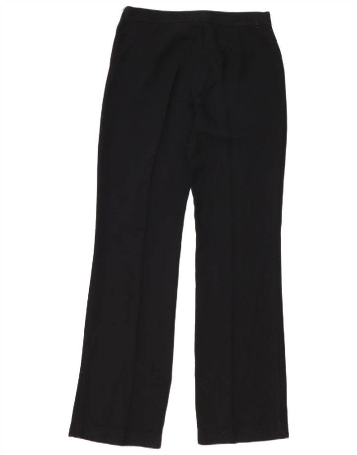 Zara Damen gerade Freizeithose EU 40 Medium W30 L35 Schwarz Polyester