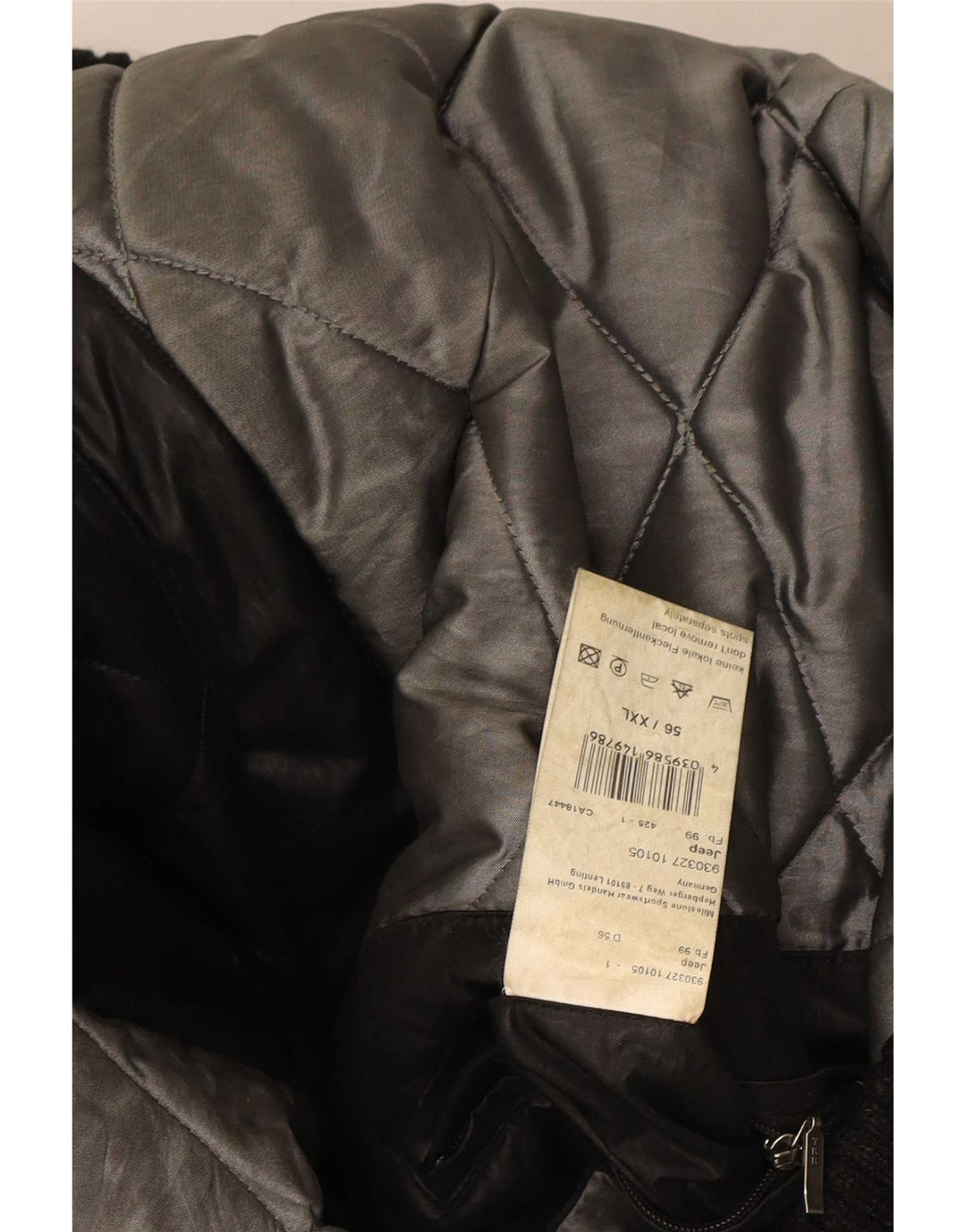 Milestone Herren-Bomberjacke mit Kapuze, UK 44, 2XL, schwarzes Polyester