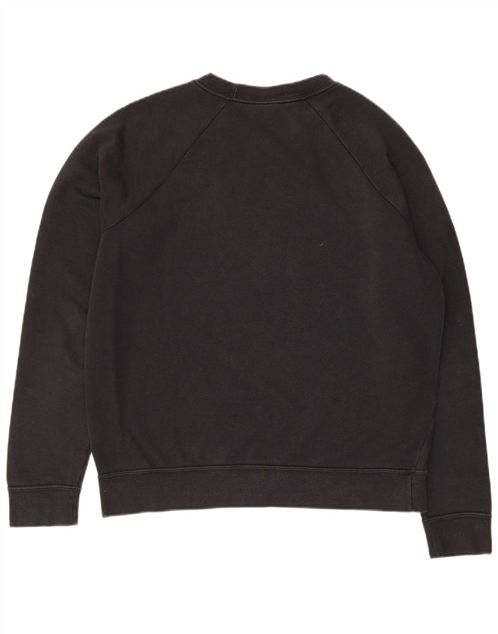 Nike Womens Graphic Sweatshirt Pullover UK 14 Mittelschwarze Baumwolle