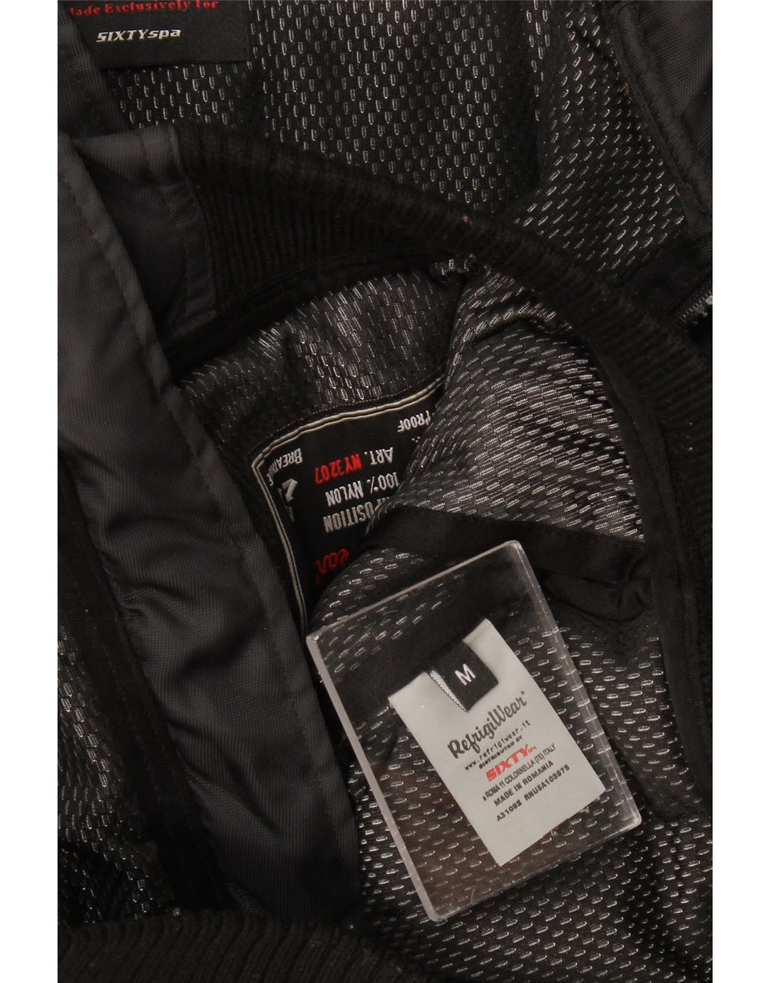 Refrigiwear Wattierte Herrenjacke mit Kapuze, UK 38, Mittelschwarz, Polyamid