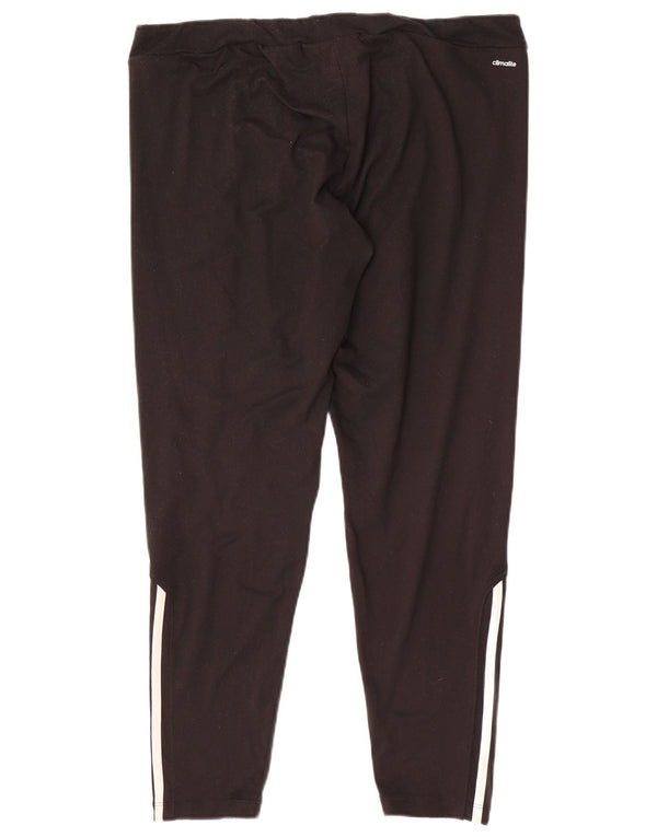 Adidas Womens Climalite Leggings UK 20/22 XL Black Polyester