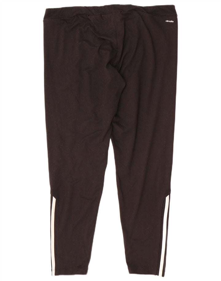 Adidas Damen Climalite Leggings UK 20/22 XL Schwarz Polyester