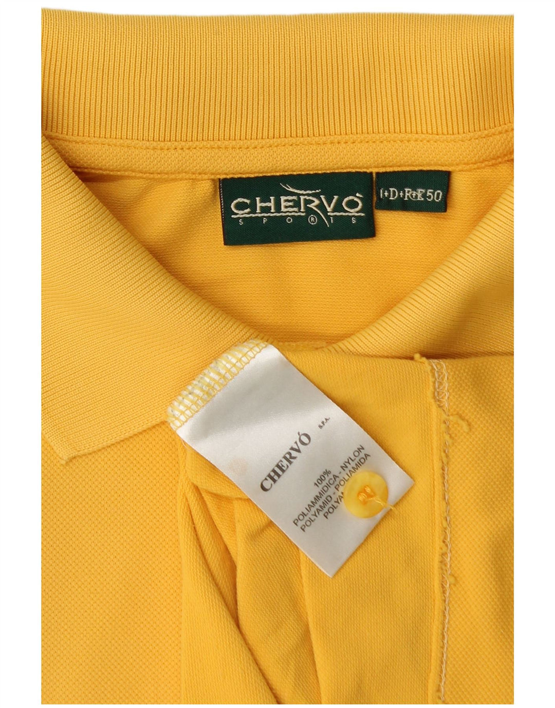 Chervo Herren Poloshirt IT 50 Mittelgelbes Polyamid