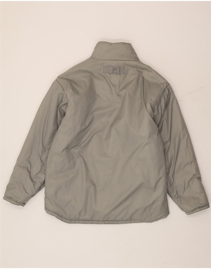 Fila Herren Reversible Wattierte Jacke IT 50 Large Schwarz Colourblock Polyester