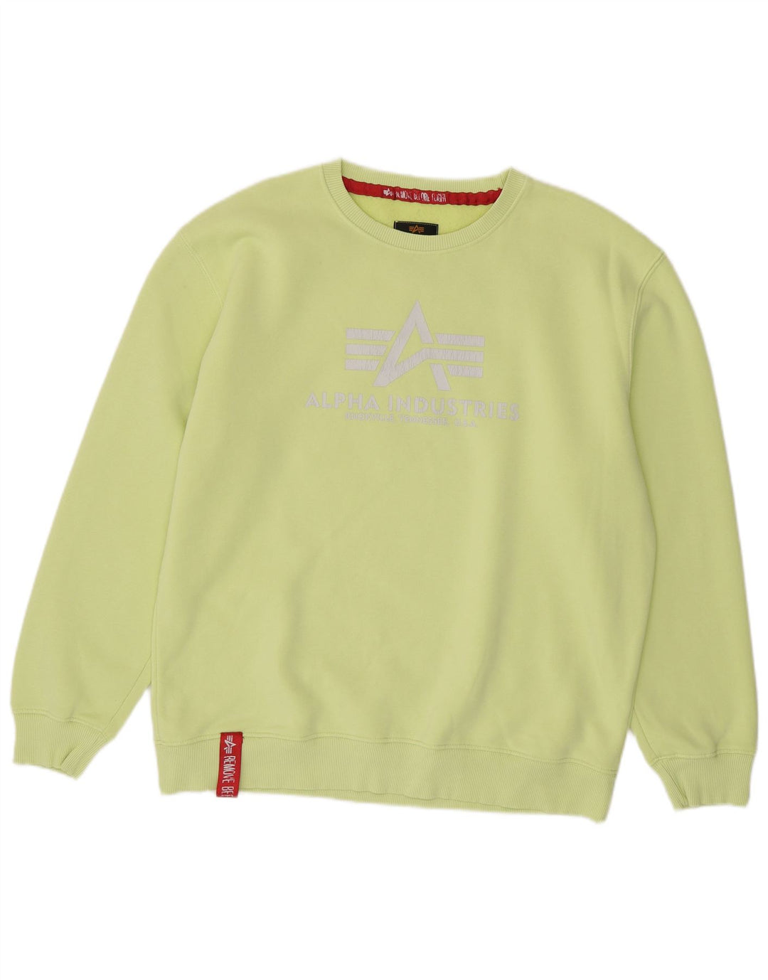 Alpha Industries Herren Grafik-Sweatshirt-Pullover XL Grün