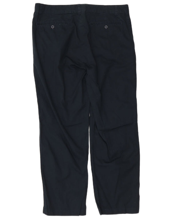 CALVIN KLEIN Herren gerade Chinohose W36 L30 Marineblaue Baumwolle