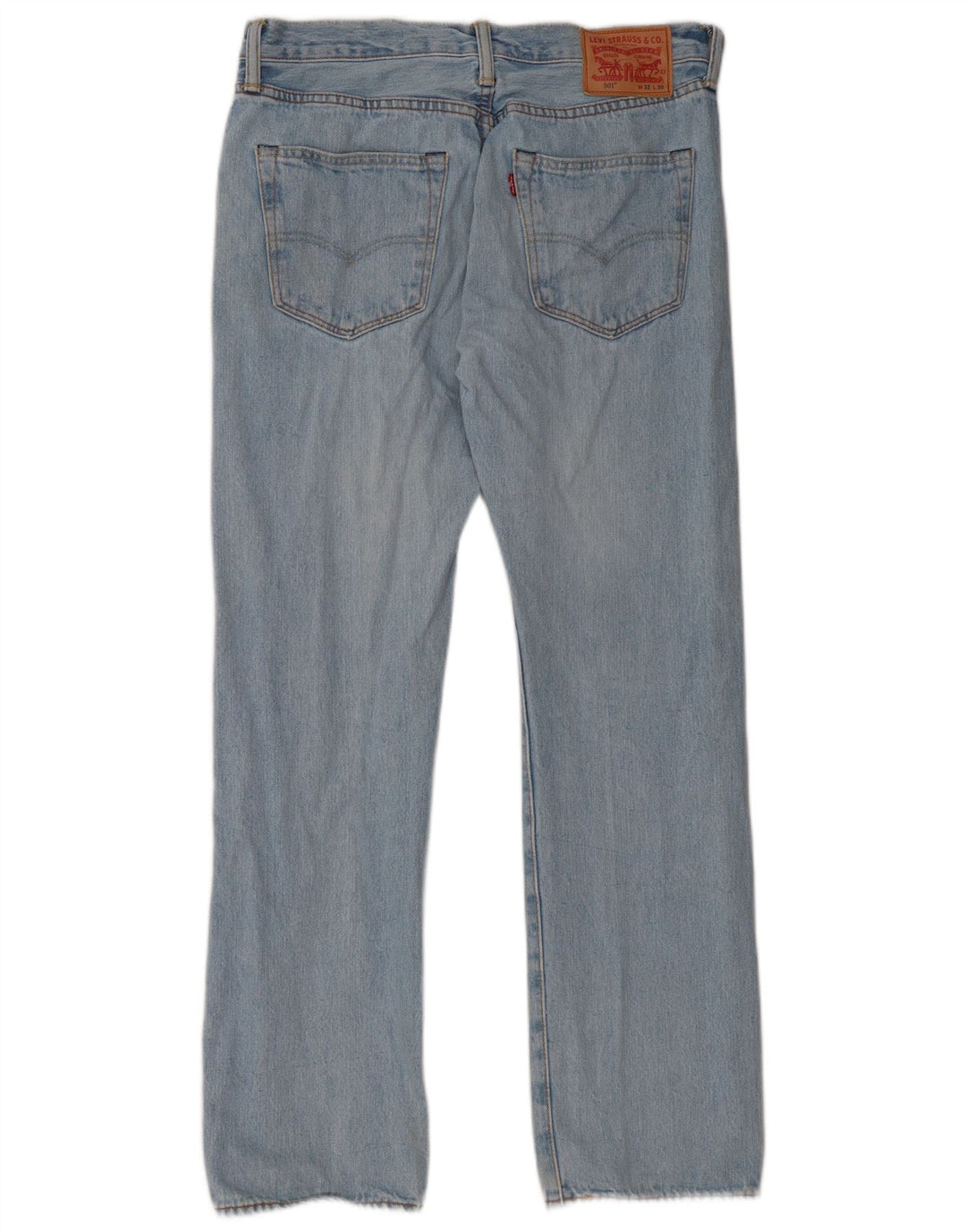 Levi's Herren 501 Straight Jeans W32 L30 Blaue Baumwolle