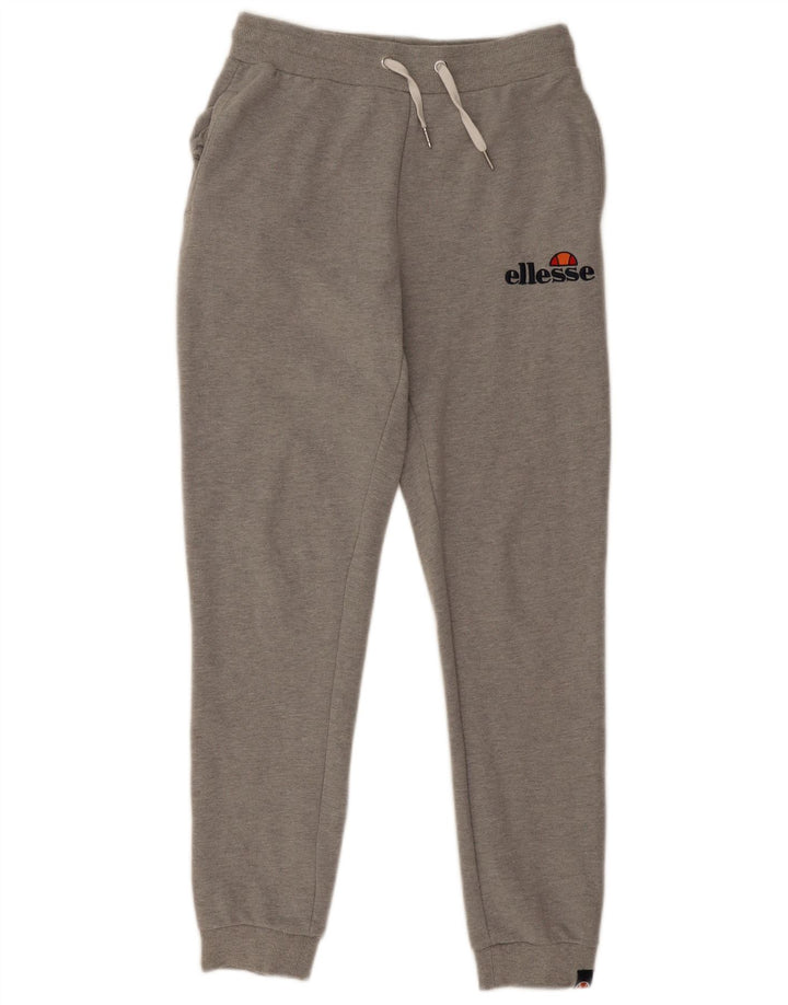 Ellesse Herren-Trainingshose, Jogginghose, mittelgraue Baumwolle