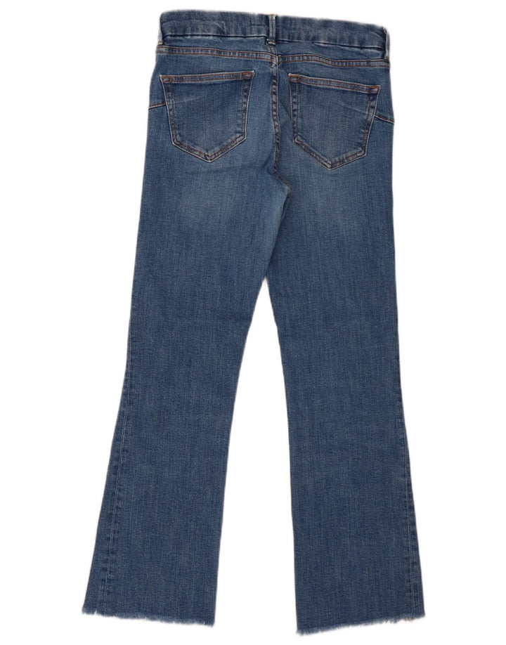 Zara Damen Schlagjeans EU 38 Small W28 L27 Blau