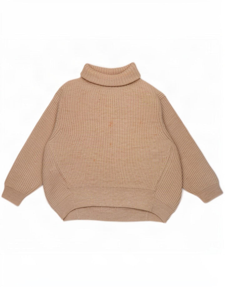 Marks & Spencer Damen-Pullover mit Rollkragen, übergroß, Gr. 40, Beige