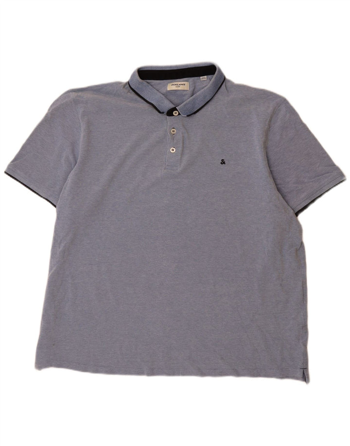 Jack & Jones Herren Poloshirt 3XL Blau Baumwolle