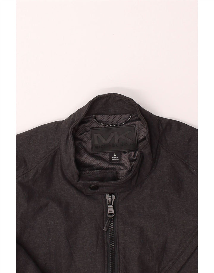 MICHAEL KORS Mens Bomber Jacket UK 40 Large Black Nylon Vintage Michael Kors and Second-Hand Michael Kors from Messina Hembry 
