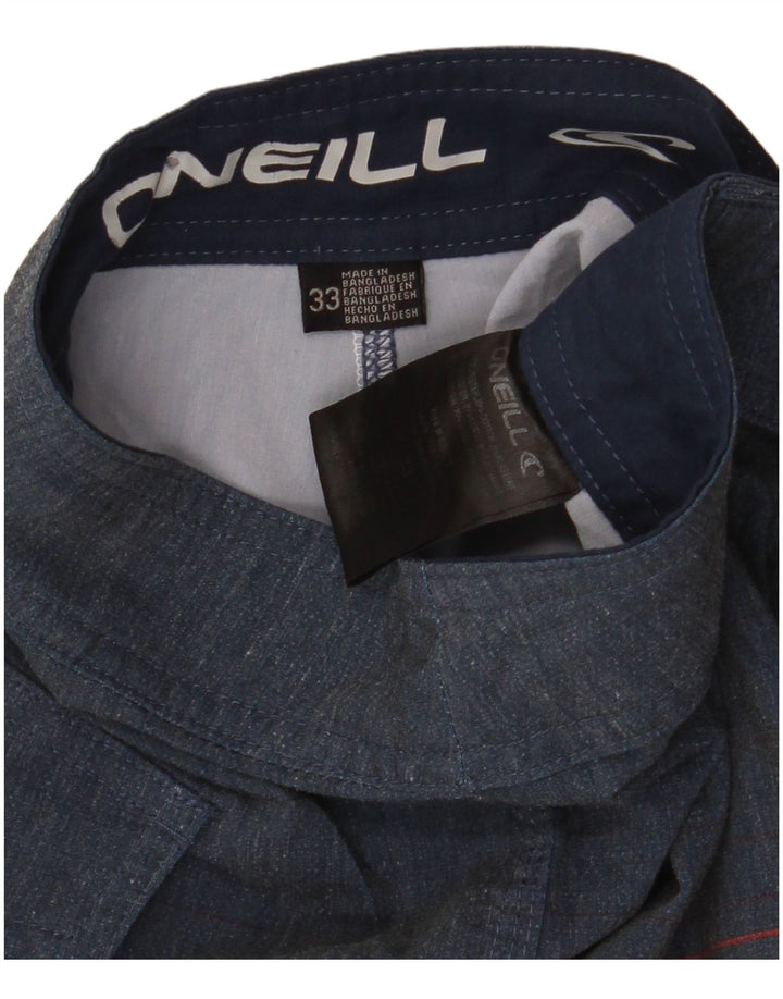O'NEILL Herren-Badeshorts, mittelgroß, marineblau, gestreift, Polyester