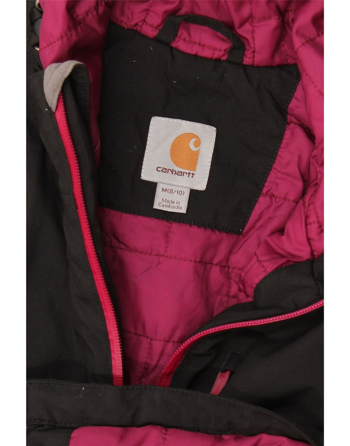 Carhartt Damen-Windbreakerjacke mit Kapuze, US 8/10, mittelschwarzes Polyester