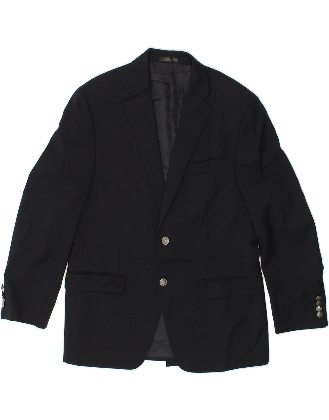 MICHAEL KORS Mens 2 Button Blazer Jacket UK 40 Large Navy Blue Wool Vintage Michael Kors and Second-Hand Michael Kors from Messina Hembry 