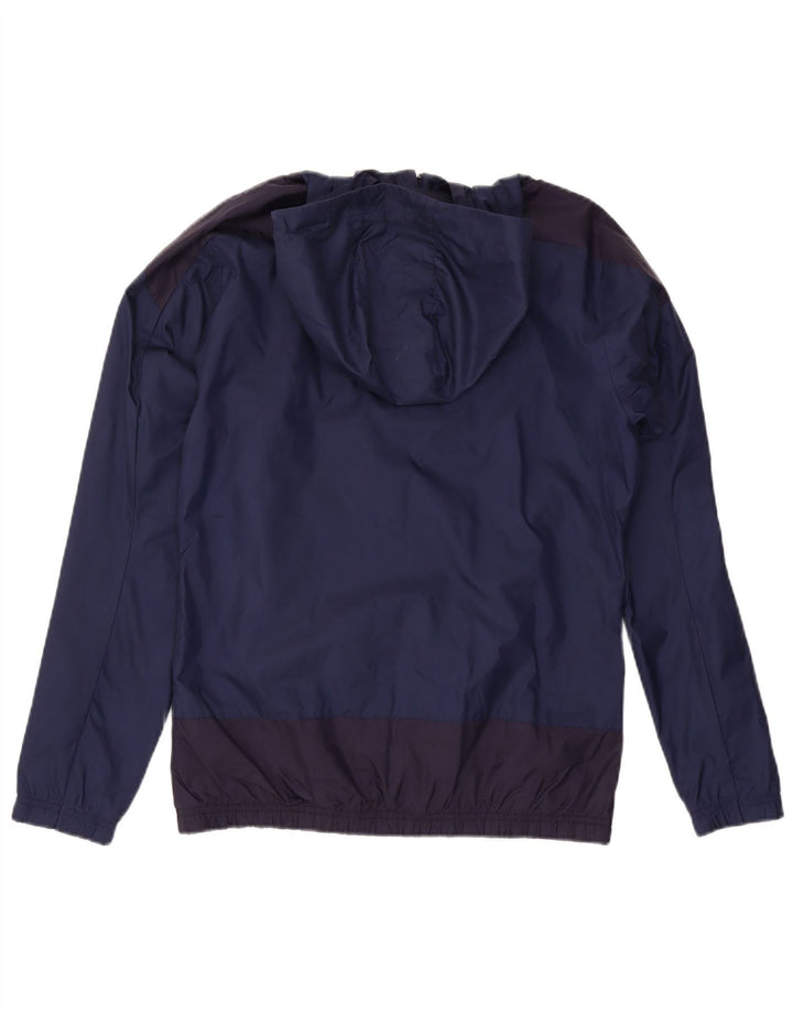 Puma Herren-Regenjacke mit Kapuze, UK 36, Größe S, Marineblau, Colourblock-Nylon