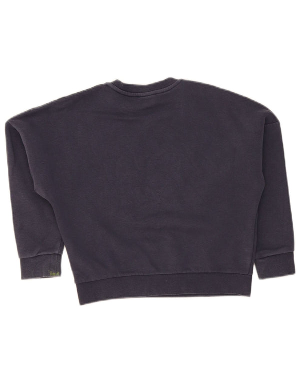 Adidas Mädchen Grafik-Sweatshirt-Pullover, 7–8 Jahre, marineblaue Baumwolle