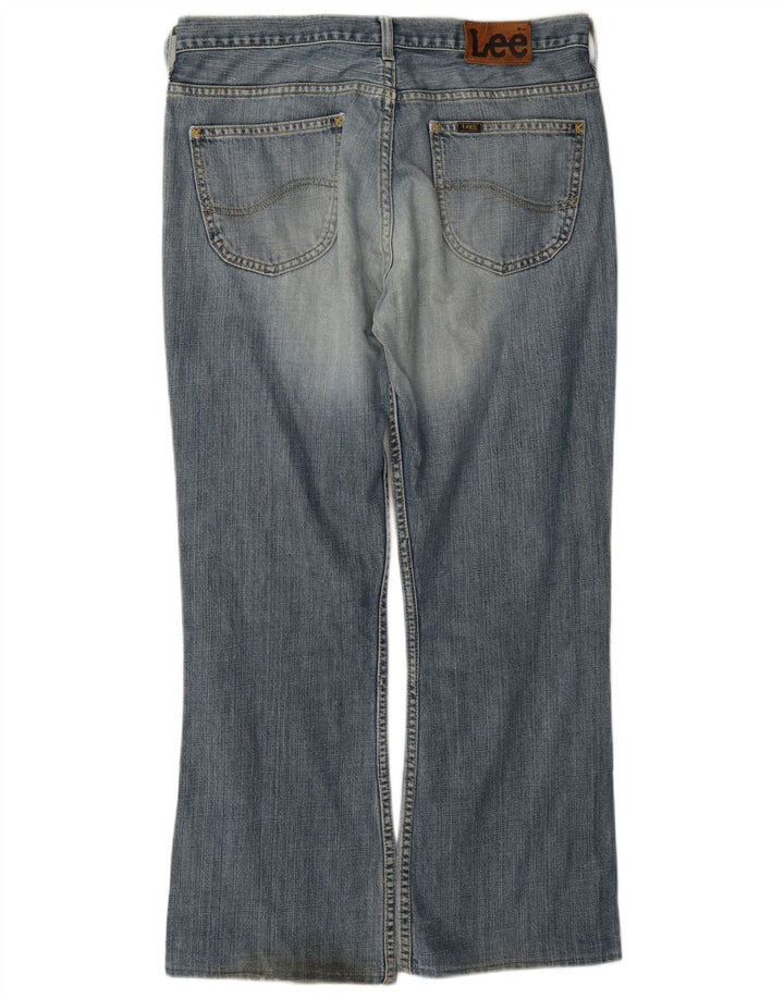 Lee Herren Denver Bootcut Jeans W34 L29 Blaue Baumwolle