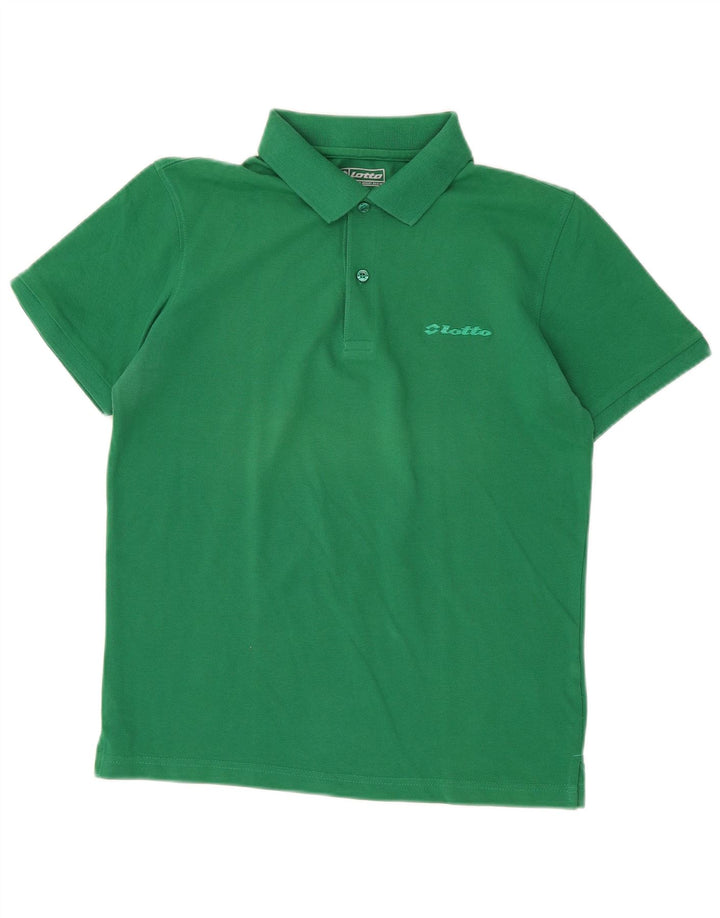 Lotto Herren-Poloshirt, klein, grüne Baumwolle