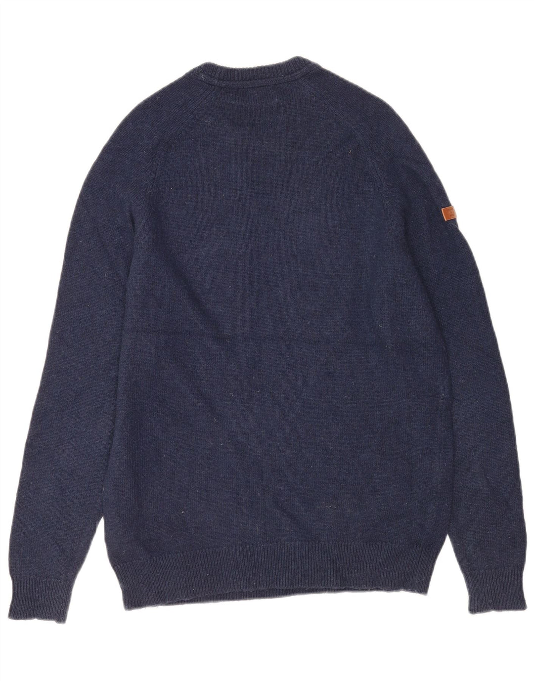 Superdry Herren-Pullover mit Rundhalsausschnitt, groß, marineblaue Lammwolle
