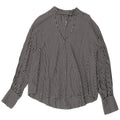 ZARA Womens Oversized Pullover Shirt UK 18 XL Black Gingham Lyocell
